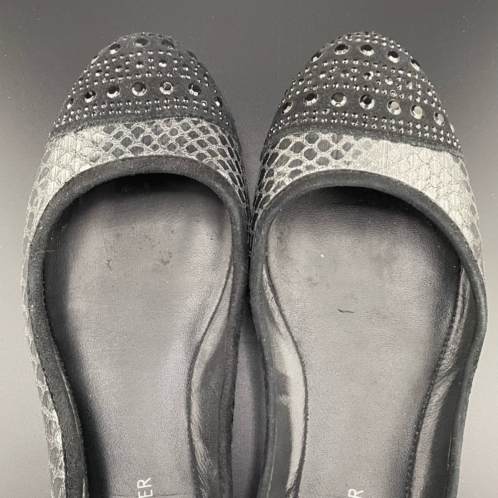 Donald J. Pliner Snakeskin Cap-Toe Ballet Flats size 5 1/2